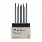 Set de lápices promocionales de grafito color gris oscuro segunda vista