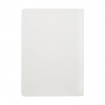 Cuaderno de papel piedra resistente al agua B6 con hojas a rayas color blanco segunda vista trasera
