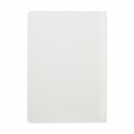 Cuaderno de papel piedra resistente al agua B6 con hojas a rayas color blanco segunda vista trasera