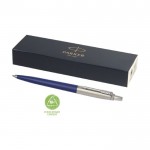 Bolígrafo reciclado elegante con carga de tinta azul Parker Jotter color azul marino