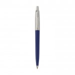 Bolígrafo ecológico con recarga incluida tinta negra Parker Jotter color azul marino segunda vista frontal