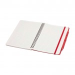 Cuaderno de tapa dura de plástico reciclado A5 hojas a rayas segunda vista