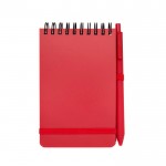 Libreta de tapa oceánica de plástico reciclado A6 hojas a rayas segunda vista frontal