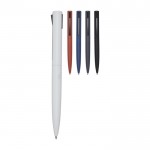 Bolígrafo de aluminio y plástico reciclado con clip tinta negra color negro segunda vista varios colores