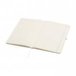 Cuaderno con esquinas redondeadas y tapa suave A5 hojas a rayas color blanco segunda vista