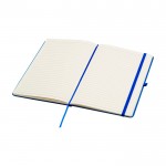 Cuaderno con esquinas redondeadas y tapa suave A5 hojas a rayas color azul real segunda vista