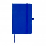 Libreta de tapa dura con cubierta de tacto suave A6 hojas a rayas color azul real segunda vista frontal