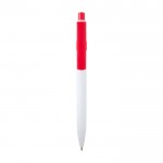 Bolígrafo de plástico reciclado sofisticado tinta negra color rojo