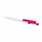 Bolígrafo de plástico reciclado sofisticado tinta negra color fucsia segunda vista