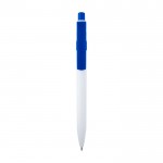 Bolígrafo de plástico reciclado sofisticado tinta negra color azul real