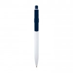 Bolígrafo de plástico reciclado sofisticado tinta negra color azul marino