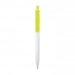 Bolígrafo de plástico reciclado sofisticado tinta negra color verde lima