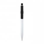 Bolígrafo de plástico reciclado sofisticado tinta negra color negro
