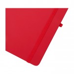Libreta con orificio para móvil con tapa dura A5 hojas a rayas color rojo vista detalle 1