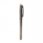 Libreta de tapa dura reutilizable con bolígrafo tinta negra color negro segunda vista lateral