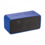 Altavoz compacto máxima compatibilidad color azul real con logo
