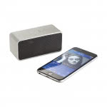 Altavoz compacto máxima compatibilidad color plateado
