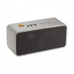 Altavoz compacto máxima compatibilidad color plateado con logo