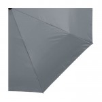 Paraguas plegable con cierre automático color gris vista detalle 1