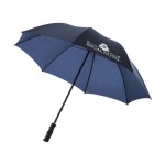 Paraguas de alta calidad para para clientes color azul marino vista impresión serigrafía