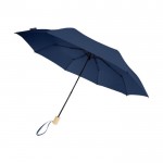 Paraguas manual plegable de poliéster reciclado de 8 paneles Ø96 color azul marino