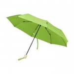Paraguas manual plegable de poliéster reciclado de 8 paneles Ø96 color verde lima