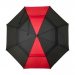 Paraguas de golf de poliéster a prueba de viento bicolor de 30” Ø106 color rojo segunda vista frontal