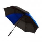 Paraguas de golf de poliéster a prueba de viento bicolor de 30” Ø106 color azul real