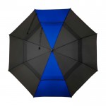 Paraguas de golf de poliéster a prueba de viento bicolor de 30” Ø106 color azul real segunda vista frontal