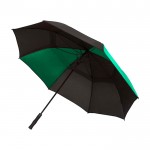 Paraguas de golf de poliéster a prueba de viento bicolor de 30” Ø106 color verde
