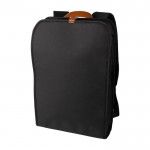 Mochila para portátil impermeable con asa y tira magnética de PU 15'' color negro segunda vista