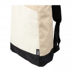 Mochila enrollable de RPET con cremallera en la parte frontal color beige primera vista