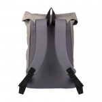 Mochila tricolor para portátil con cierre de hebilla y cordón 15'' color marrón grisáceo cuarta vista