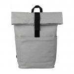 Mochila de PU para portátil con bolsillo frontal y lateral 15'' color gris segunda vista