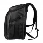 Mochila nevera de poliéster y PU de varios bolsillos y compartimientos color negro quinta vista