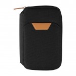 Bolsa de viaje de RPET con varios compartimientos para almacenar color negro segunda vista