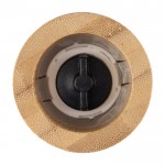 Set de 2 molinillos hechos de bambú para especias con tapón a juego color marrón quinta vista