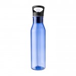Botella de RPET con tapa negra que incluye boquilla plegable 730ml color azul ultramarino sexta vista
