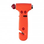 Martillo de emergencia 4 en 1 con luz, cortador y martillo incluido color naranja segunda vista