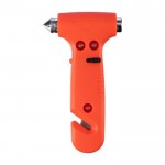 Martillo de emergencia 4 en 1 con luz, cortador y martillo incluido color naranja cuarta vista