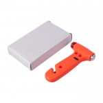 Martillo de emergencia 4 en 1 con luz, cortador y martillo incluido color naranja sexta vista