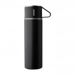 Termo doble pared de acero inoxidable de 420ml con 2 tazas de 150ml color negro séptima vista