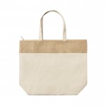 Bolsa térmica de algodón de 225 gr/m2 color beige