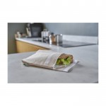 Bolsa térmica porta bocadillos de cáñamo con cierre de velcro 170 g/m2 color caqui segunda vista