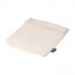 Bolsa térmica porta bocadillos de cáñamo con cierre de velcro 170 g/m2 color caqui cuarta vista