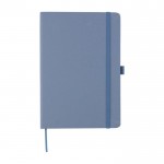 Libreta de cartón y residuos biológicos de 80 hojas a rayas A5 color azul quinta vista