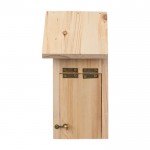Casita para colgar de mariposas hecha de madera de pino color marrón sexta vista