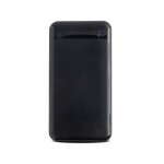 Powerbank de ABS reciclado con varios puertos 10.000 mAh color negro vista 2