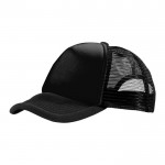 Gorras de poliéster 100 g/m2 color negro