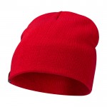 Gorro versátil de punto canalé ideal para climas fríos Elevate™ color rojo